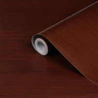 CVANU Self Adhesive Wood Grain Wallpaper Waterproof Old Furniture Vinyl Stickers Wooden Door Wardrobe Wall Paper (CV-4) 1 X 12 Feet