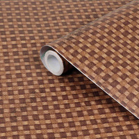 CVANU Self Adhesive Wood Grain Wallpaper Waterproof Old Furniture Vinyl Stickers Wooden Door Wardrobe Wall Paper (CV-15) 2 X 14 Feet