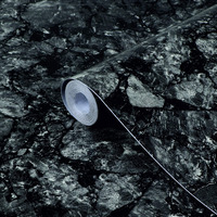 CVANU Self Adhesive Marble Wallpaper Waterproof Old Furniture Vinyl Stickers Wooden Door Wardrobe Wall Paper (CV-4) 1 X 11 Feet