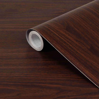 CVANU Self Adhesive Wood Grain Wallpaper Waterproof Old Furniture Vinyl Stickers Wooden Door Wardrobe Wall Paper (CV-8) 2 X 9 Feet