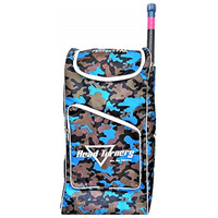 HeadTurners Nylon PU Coated Individual Style Duffle Cricket Kit Bag (Blue Camo)