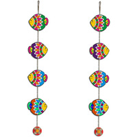 Artvibes Colorful Fish Wall and Door Hanging for HomeDecor (WH_5217N) multicolor