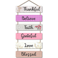 Artvibes Decorative Wall Hanging Wooden Art Decoration item for Living Room | Bedroom | Home Decor | Gifts | Quotes Decor Item | Wall Art For Hall | Mdf Wall Decoration,(WH_3269N) (Multi 27)