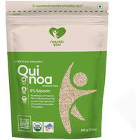 Nourish You Organic White Quinoa Seeds 500G | Gluten-Free | High Protein & Fiber | Ideal for Breakfast Cereal, Pilafs, Soups & Salads | USDA Certified Grain | Nutritious and Delicious Diet Food