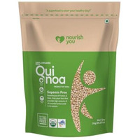 NOURISH YOU Organic Indian White Quinoa Seeds 1Kg | USDA Certified Grain | Gluten Free | High Protein | Fibre Rich Healthy Diet Food For Cereal, Pilafs, Soups & Salads | Pack of 1 | 1 kg