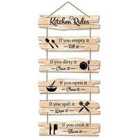 Artvibes Decorative Wall Hanging Decoration item for Kitchen | Bedroom | Living Room | Home Decor | House Warming Gifts | Kitchen Quotes Decor Item | Wall Decoration,(WH_3235N)