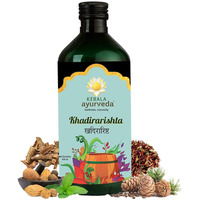 Kerala Ayurveda Khadirarishta 450ml | Herbal Blood Purifier | For Acne Relief | Tonic For Sensitive Skin | For Pimple Free Skin | Blood Purifier for Glowing Skin | 100% Ayurvedic | With Khadira, Devadaru, and Bakuchi|