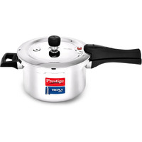 Prestige 3 Litres Svachh Triply Induction Base Outer Lid Pressure Cooker |Silver | Deep Lid Spillage Control | Even heat distribution|5 years warranty