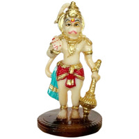 Casa Azul Lord Hanuman Idol 4 inch for Car Dashboard Home Decor, Pooja, Office/Showroom/Shop Tables, Gifting - House Warming Gift, Return Gifts God Maruti (Assorted Colours) - Pack of 1