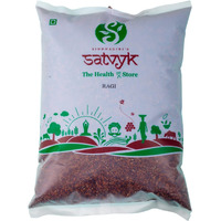 S Siddhagiri's SATVYK THE HEALTH re STORE Organic Ragi Whole (Set of 2-2kg) - Unpolished Finger Millet | Gluten Free Nachni | Whole Grain Ragi | High Plant Protein & Fiber
