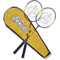 Thor Badminton Racket Set of 2 by STARTER - Ideal for Regular Practice Session, Badminton Set, Multi-Colour