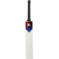 STARTER Poplar Willow Cricket Bat with Poplar Wood Handle for Tennis Ball - 13+ Years Kids -Full Size - Red & Blue