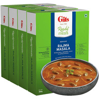 Gits Ready to Eat Rajma Masala, Pure Veg, Heat and Eat, North Indian Gravy, Microwaveable, 1200g (Pack of 4 X 300g Each)