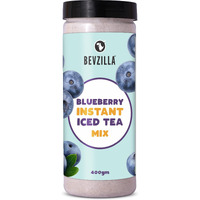 Bevzilla Blueberry Instant Iced Tea Mix - 400 Grams | Perfect For Summers| Refreshing| Premix Powder