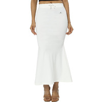 Bodyband Saree Shapewear for Women White Shapewear Petticoat for Women Smooth Curve Peticote Innerwear for Women Saree in Party Saree Shaper for Women, Ladies - (White - 3XL)