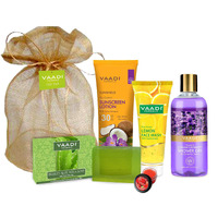 VAADI HERBALS All Purpose Complete Skin Care Travel Kit, Lavender, 6 Count