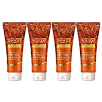 Vaadi Herbals Value Pack of Skin Whitening Saffron Face Wash with Sandal Extract, 4 x 60ml