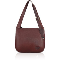 HYATT Leather Accessories Full-Grain Leather Top-Handle satchels Tote Handbags & Shoulder Sling Bags For Women Office Branded Size- L-14.7 X H-13 x W- 3 Inch (BROWN)