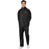 THE CLOWNFISH Mens A-Line Coat Jacket Charles Black 2XL