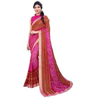 Yashika Woven Georgette Womens Saree (AZ-YS-P1-HARMAN-SHEFALI-YASTIKA-Parent_Pink 02)