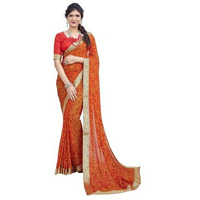 Yashika Woven Georgette Womens Saree (AZ-YS-P1-HARMAN-SHEFALI-YASTIKA-Parent_Red 02)