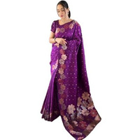 Yashika Womens Banarasi Kanjivaram Cotton Silk Jaquard Saree (AZ-YS-OG-WEAVE-Parent_Purple)