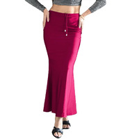 BUYONN Saree Shapewear for Women Saree Petticoat Shapewear for Saree, inskirt for Saree Shapewear, Peticote innerwear for Women Lycra Saree Shaper for saree (Medium Pink-Fish cut)