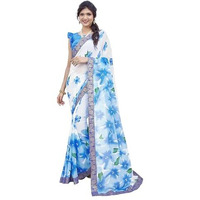 Yashika Woven Georgette Womens Saree (AZ-YS-P1-CHAYA-KIYARA-MAYA-ZUBIYA-Parent_Sky Blue)