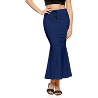 Chetmika Women Saree Shapewear Petticoat (Navy Blue, XXL)