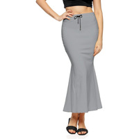 Chetmika Women Saree Shapewear Petticoat (Grey, XXL)