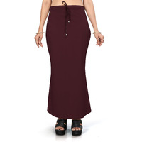 Yashika Present Lycra Saree Shapewear Petticoat for Women||Straight Fit Petticoat Saree Silhouette Shape Wear Dress for Saree|| AZ-YS-OG-Shaper WINE-3XL
