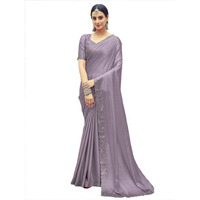 Satrani Womens Silk Saree (3431S291N_Dull Light Purple)