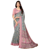 Yashika Woven Linen Blend Womens Saree (AZ-YS-P1-GOODLUCK-JALPARI-PRITAM-Parent_Grey)