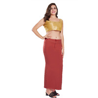 RANI SAAHIBA Womens Stretchy Slim Fishcut Petticoat Cotton Saree Shapewear(SHP67_2XL/3XL_Coral)