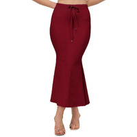 BUYONN Saree Shapewear for Women, Saree Shapewear Petticoat for Women, Lycra Saree Shaper for Saree (2XL, Maroon)