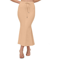 BUYONN Saree Shapewear for Women, Saree Shapewear Petticoat for Women, Lycra Saree Shaper for Saree (L, Beige)