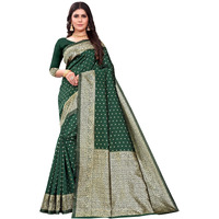 Sugathari Womens Banarasi Saree Pure Kanjivaram Silk Saree Soft new ladies 2023 Design Wear Pattu Sarees Latest Cotton Party Sari collections With Blouse Piece for Wedding sadi (SAM PARI-113 GREEN)