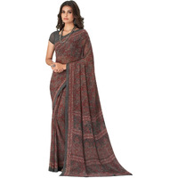 Jaanvi fashion Womens Traditional Printed Georgette Multicolor Saree With Blouse Piece (Raga-Georgette-16503-D)