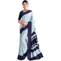 Jaanvi fashion Womens Ethnic Printed Crepe Silk Saree with Blouse Piece