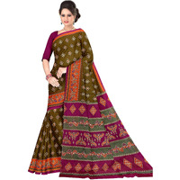 TAMAIRA FASHION Womens Plain Weave Pure Cotton Saree Without Blouse Piece(AB30_Mehendi)