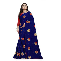 arriva fab Womens Rangoli With Embroidery and Pearl handwork Saree