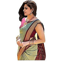 SGF11 Womens Kanjivaram Soft Silk Saree With Blouse Piece (Pista Green)
