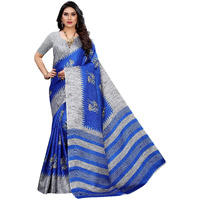 Yashika Womens Jacquard Art Silk Standard Length Saree (Naurta Royal Blue