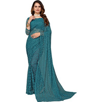 Yashika Womens Jacquard Net Standard Length (ABIRA RAMA