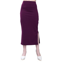 SIRIL Womens Lycra Full Elastic Saree Shapewear Patticoat(292TK137-M,_Wine)