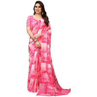 Satrani Womens Pure Georgette Saree (3112S2158N_Pink11)