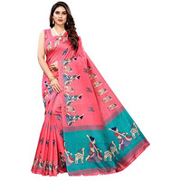 Yashika Women Art Silk Saree(SDPL-MAITHALI_Pink_Free Size)