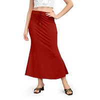 Mogsa Lycra Fishcut Saree Shapewear Petticoat for Women, Shapers for Womens Sarees (4XL, Maroon)