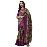 SUTRAM Printed Trendy Saree for Women With Blouse Piece_ST1771