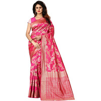 Sugathari Womens Banarasi Saree Pure Kanjivaram Silk Saree Soft new ladies 2023 Design Wear Pattu Sarees Latest Cotton Party Sari collections With Blouse Piece for Wedding sadi (SAM PARI-37 RANI)